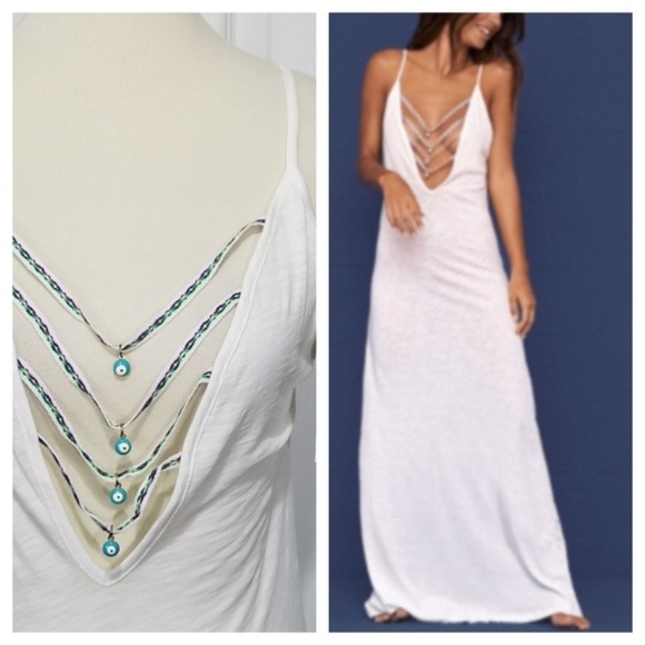Pitusa Other - Pitusa Evil Eyes Deep V Sexy Maxi Dress Cover Up